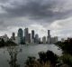 Brisbane was forecast to receive about 50 millimetres of rain on Tuesday, with heavier falls expected on the Gold Coast.