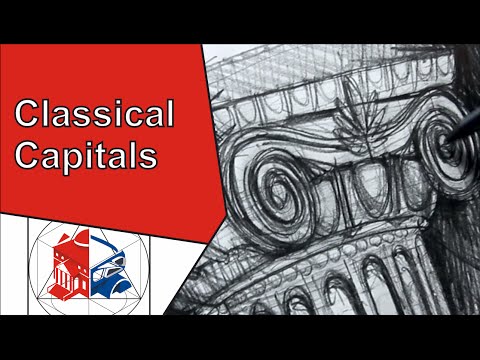 Doric Columns And Ionic Columns - How To Draw Greek Temple Architectural Columns