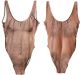 Sexy Chest one-piece suit in pink, dark or tan. Plus others in the one-piece range.
