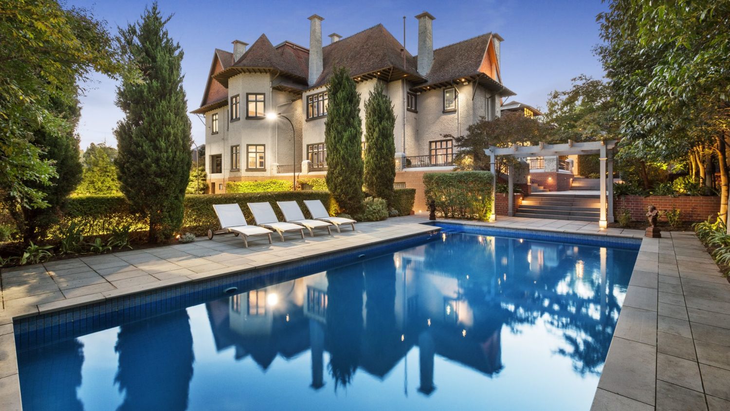 Pools have long been thought to add prestige to homes.