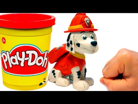 Paw Patrol Marshall Stop Motion Play Doh claymation plastilina playdo Patrulla canina de cachorros