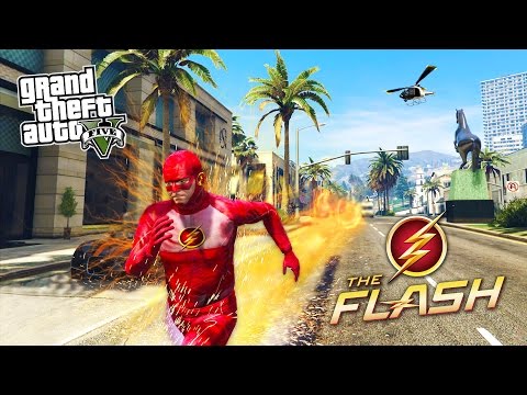 GTA 5 PC Mods - THE FLASH MOD w/ SUPER SPEED! GTA 5 The Flash Mod Gameplay! (GTA 5 Mods Gameplay)