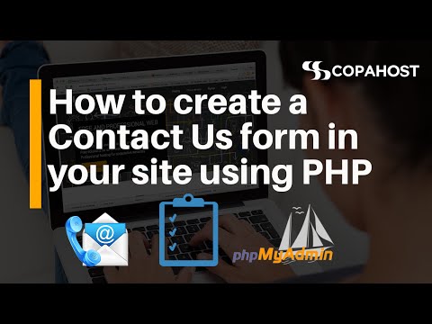 PHP Lessons - How to create a Contact Us form in your site using PHP