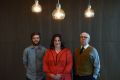 The Funding Network participants Will Small , Margo Ward and John Kirkman, before their live crowdfunding pitches.