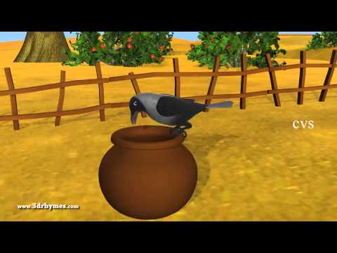 Ek Kauwa Pyaasa tha Poem - 3D Animation Hindi Nursery Rhymes for Children with Lyrics