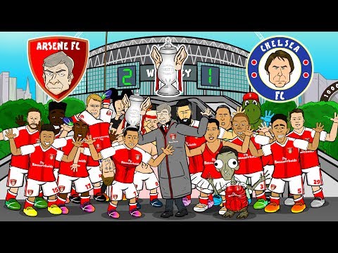 🏆Arsenal win the FA Cup🏆 (Arsenal vs Chelsea 2-1 FA Cup Final Parody Song Goals & Highlights)