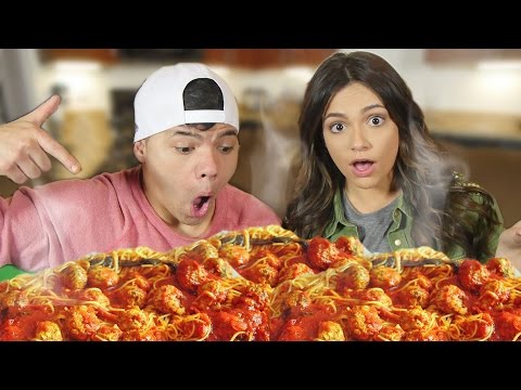 20 POUNDS of SPAGHETTI in 10 MIN! (ft. Bethany Mota)