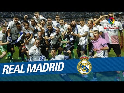 Celebración del Real Madrid, campeón de LaLiga 2016/2017