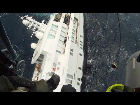 GoPro: Greek Coast Guard Rescues Sinking Yacht