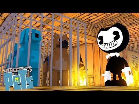 Minecraft PETS - BENDY CAPTURES THE PUPPIES - Sharky and Scuba Steve