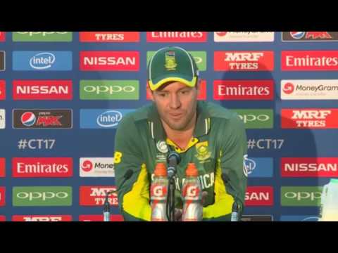 Disappointed AB de Villiers after India vs South Africa ICC champions trophy Press Conference 2017