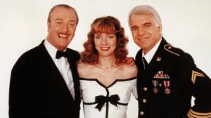 Glenne Headly with Michael Caine and Steve Martin in Dirty Rotten Scoundrels.