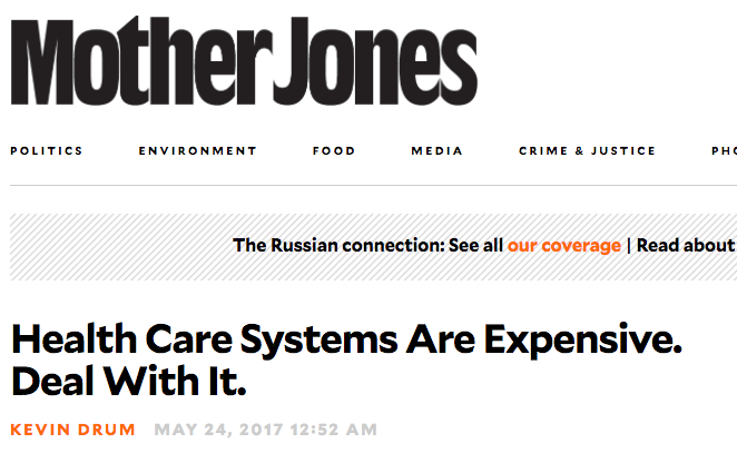 Screenshot from Mother Jones website.