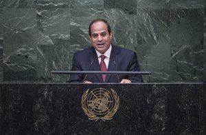 Abdel Fattah Al Sisi, President of the Arab Republic of Egypt, addresses the general debate of the General Assembly’s seventieth session.