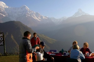 Reaching Annapurna base camp, in the Himalayas, is a manageable goal for a family trip.