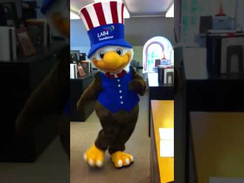 Sam Eagle, the 1984 Los Angeles Olympics mascot