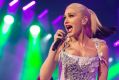 Gwen Stefani performs during the Wal-Mart Shareholders Meeting Friday, June 2, 2017, at Bud Walton Arena in ...