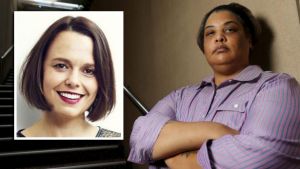 Mia Freedman (left) and author Roxane Gay. Freeman's podcast about Gay failed to adhere to the higher standards ...