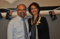 Eman Sharobeem, pictured with her husband Haiman Hammo, at an Australian of the Year dinner in Gunnedah in 2016.