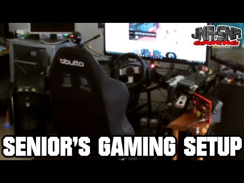 Senior's Gaming Setup and House Tour | JNR-SNR gaming