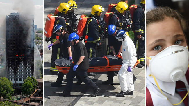 Grenfell fire in London that left scores dead.