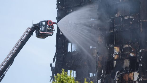 More than 200 firefighters responded to the Grenfell Tower blaze, which has left at least 12 people dead and another 20 ...