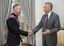 Marine Corps Gen. Joseph F. Dunford Jr., chairman of the Joint Chiefs of Staff, meets with the Prime Minister of Singapore Lee Hsien Loong at the Istana