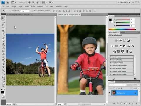 Adobe photoshop CS4 Lesson 1/14 Tutorial for beginners