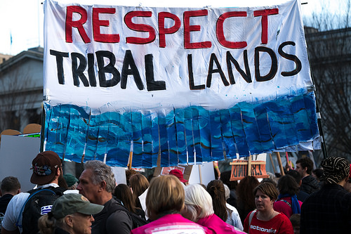 Pipeline protest