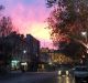 Sunrise on Bourke Street, Melbourne on Thursday.