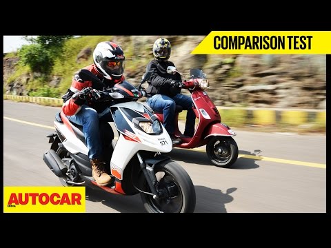 Aprilia SR 150 VS Vespa SXL 150 | Comparison Test | Autocar India