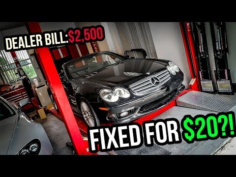 I Fixed A $2,500 Problem On My Cheap Mercedes-Benz SL55 AMG For $20!