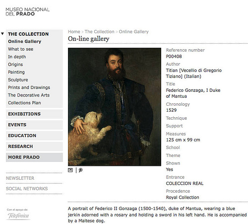 Screenshot, © Museo del Prado