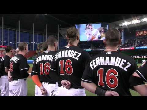 Jose Fernandez Death, Pre-Game ceremony RIP!