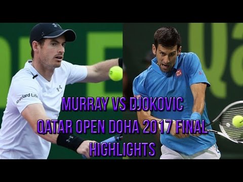 Andy Murray Vs Novak Djokovic - Qatar Open Doha 2017 Final (Highlights HD)