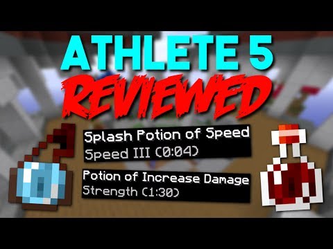 ATHLETE 5 REVIEW! (Strength + Speed III) | Hypixel RANKED SKYWARS | #179 (Minecraft PvP)