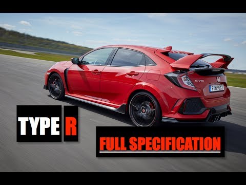 2018 Honda Civic Type R Full Specification Details -  Inside Lane