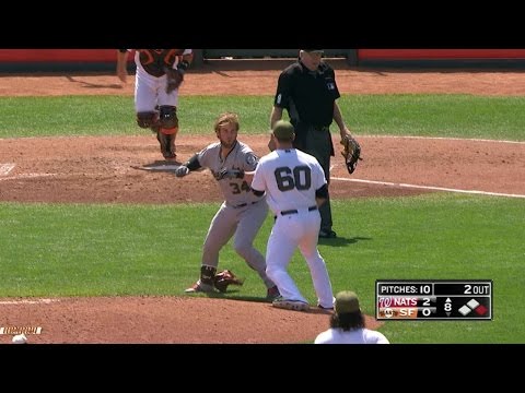 WSH@SF: Benches clear between Nationals, Giants