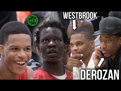 Shareef O'Neal & Bol Bol SHOW OUT Infront of Russell Westbrook & DeMar DeRozan