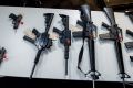 Guns seized in an international operation that ended in Melbourne last year.