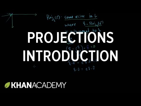 Introduction to projections | Matrix transformations | Linear Algebra | Khan Academy