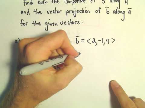 Orthogonal Projections - Scalar and Vector Projections