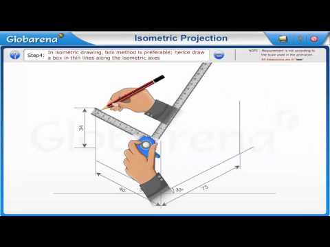 Engineering Drawing - Isometric projections - Problem I