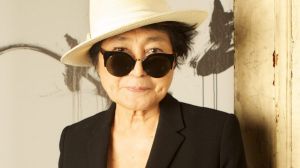 Yoko Ono at the MCA in 2013 for her exhibition, War is Over.