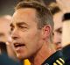 An expensive utterance: Hawks coach Alastair Clarkson copped a $20,000 fine.