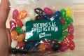 Not so sweet: A TAB-branded packet of jelly beans, which was handed out to Greens MP Justin Field.