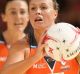 Concentrating on the positives: Giants star Kim Green has made the best of her injury lay-off.