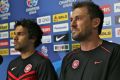 Newcastle signing Nikolai Topor-Stanley, left, will use his experience of working with Wanderers coach Tony Popovic to ...