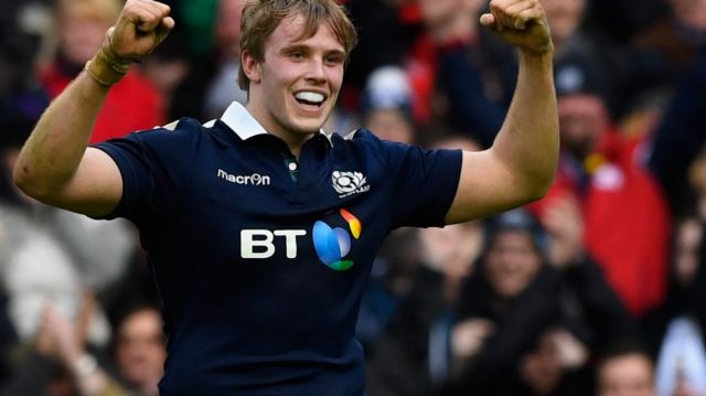 Fresh: Jonny Gray of Scotland.