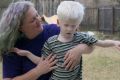 Heather Withrow with her son Orion. 